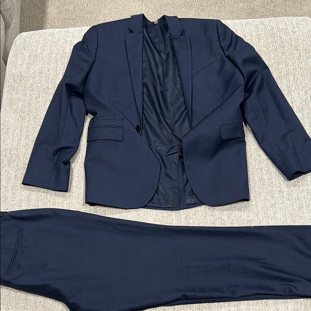 Men's Navy Blazer and Pants Set